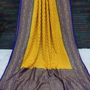 Khaddi Georgette Sarees with Antique Zari