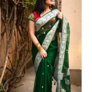 Khaddi Chiffon Banarasi Handloom Saree