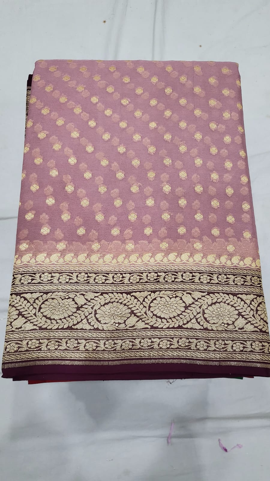 Pure Khaddi Georgette Handloom Banarasi Saree