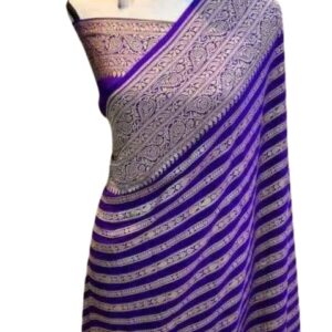 Pure Khaddi Georgette Handloom Banarasi Saree
