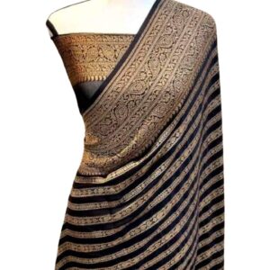 Pure Khaddi Georgette Handloom Banarasi Saree