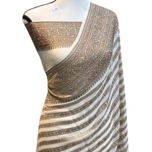 Pure Khaddi Georgette Handloom Banarasi Saree