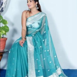 Khaddi Chiffon Banarasi Handloom Saree