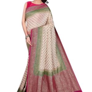 Khaddi Georgette Sarees with Antique Zari