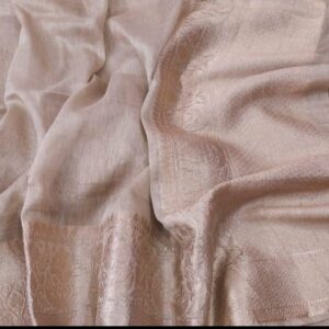 Pure linen Banarasi Saree