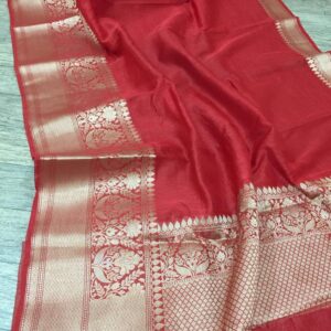 Pure linen Banarasi Saree