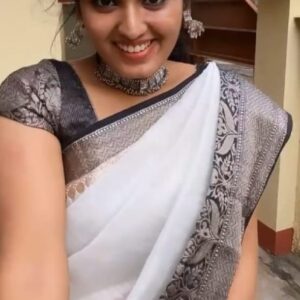 Pure linen Banarasi Saree